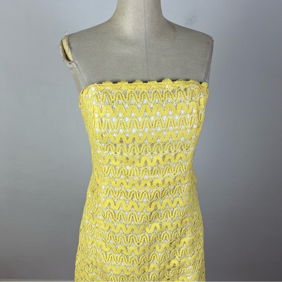 Lilly Pulitzer Lakeland Starfruit Lace Strapless Dress - Picture 4 of 8